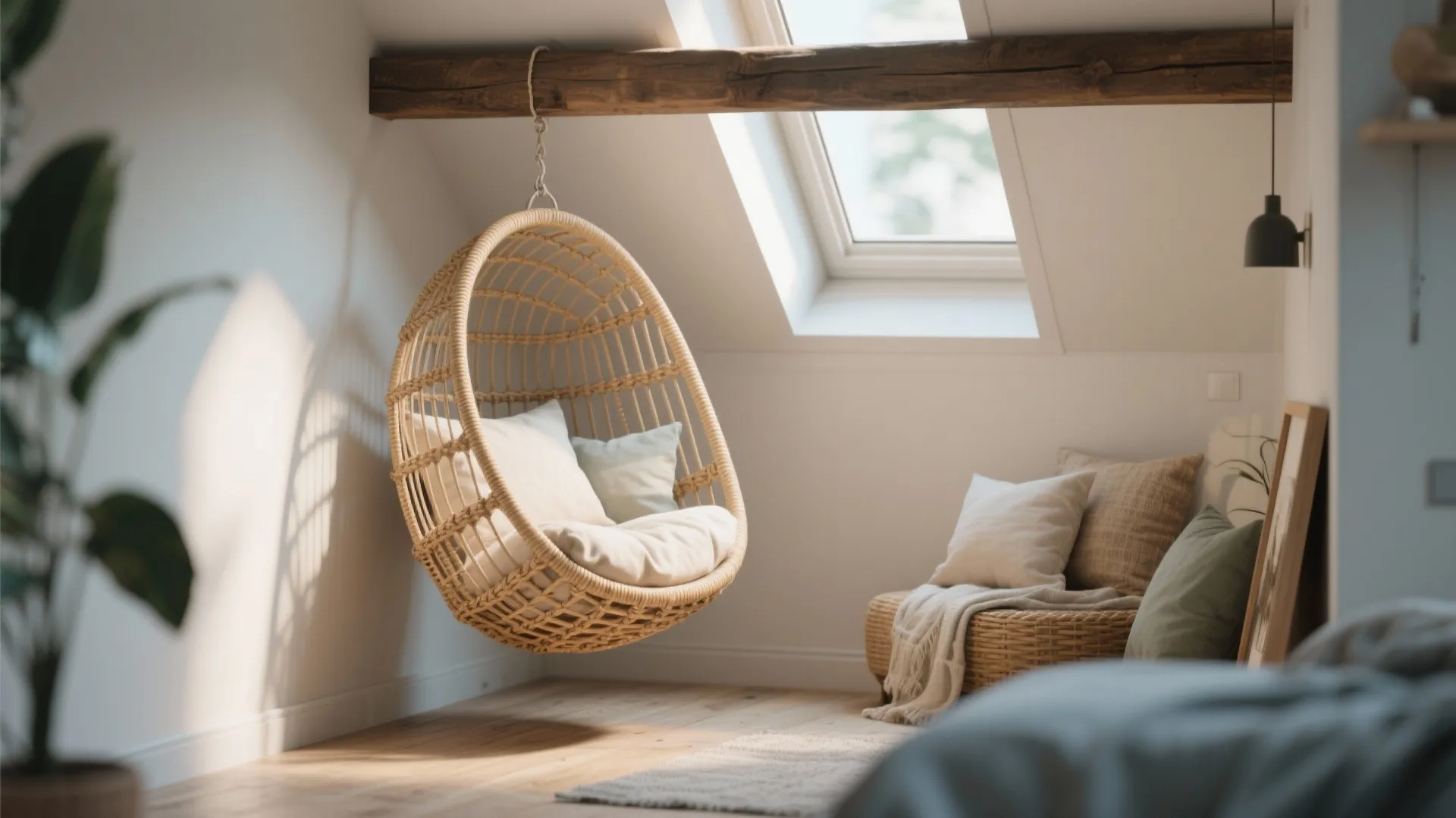 4. Hanging or Suspended Corner Seat