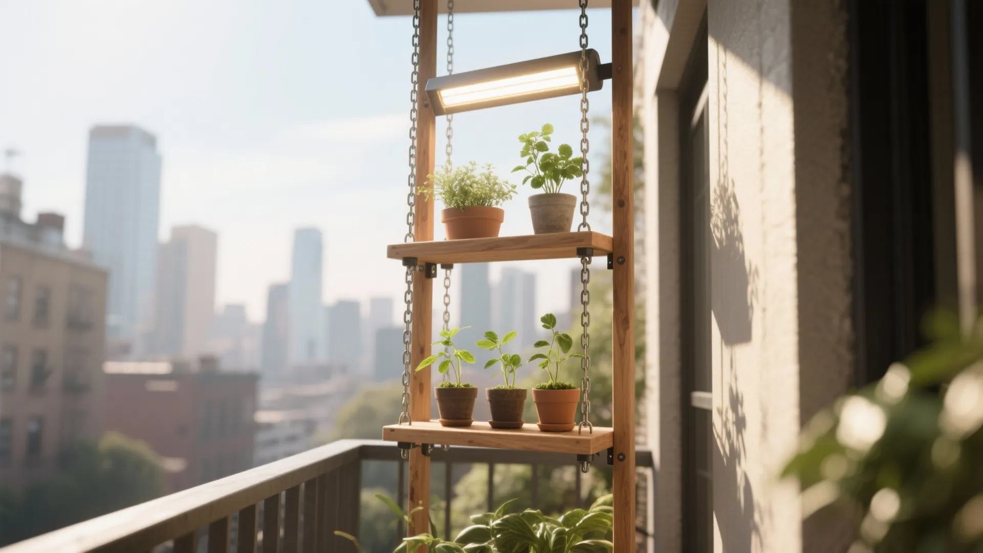 2. Hanging ladder shelf