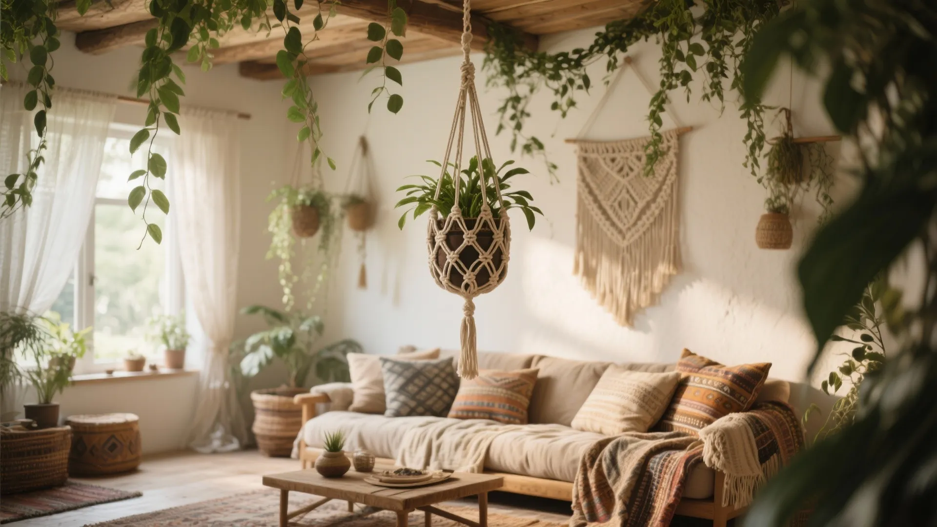 4. Hanging Macramé Holder