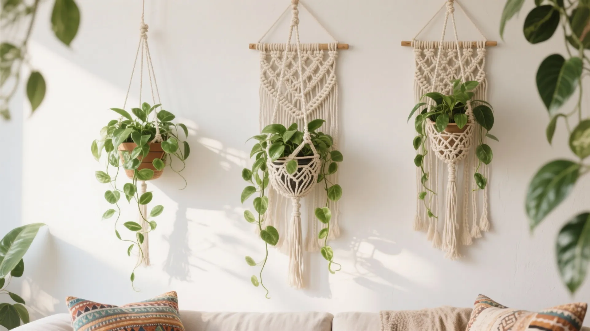 3. Hanging Macrame Planters