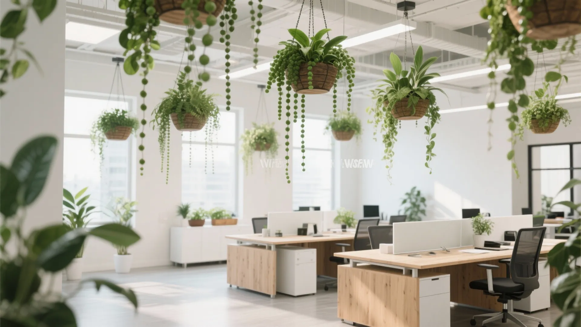 2. Hanging Planters for Vertical Interest