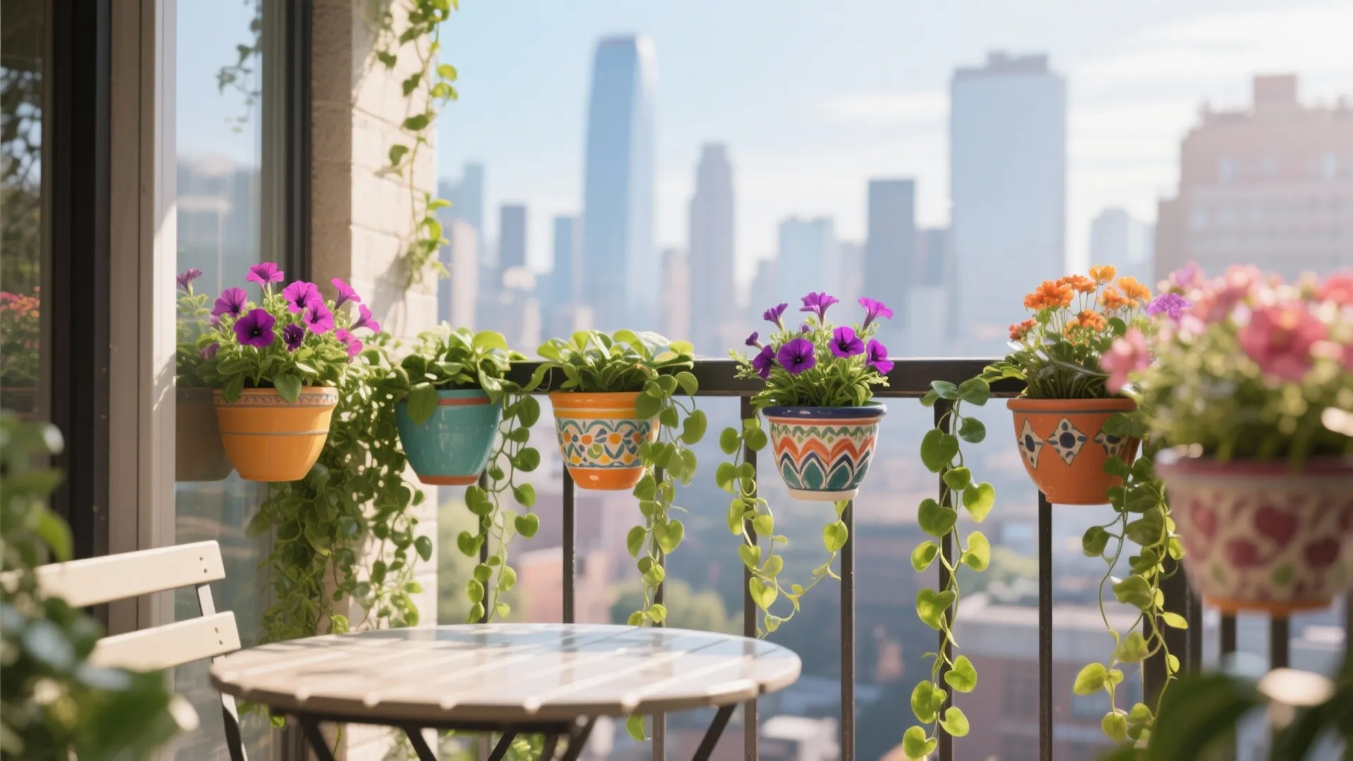 Hanging Planters to Keep Floors Clear
