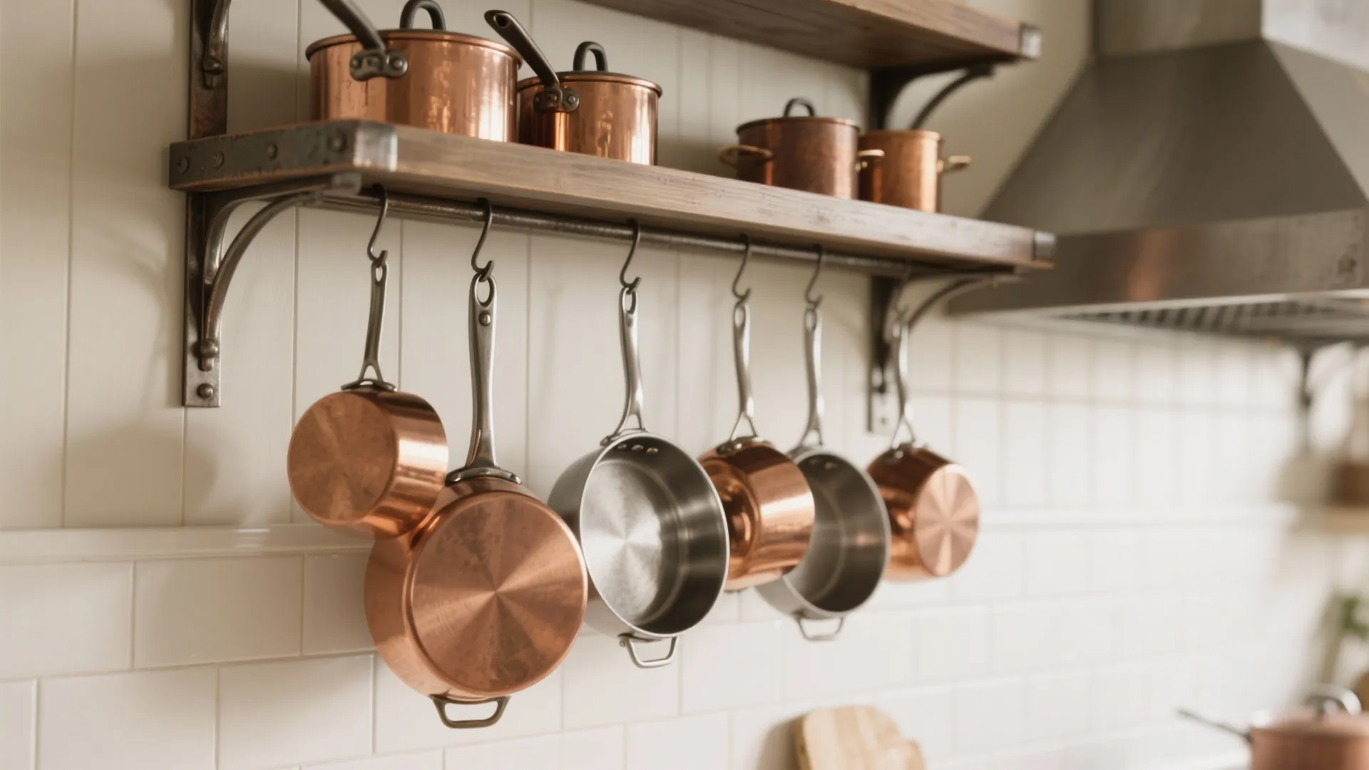 7. Hanging Pot Rack