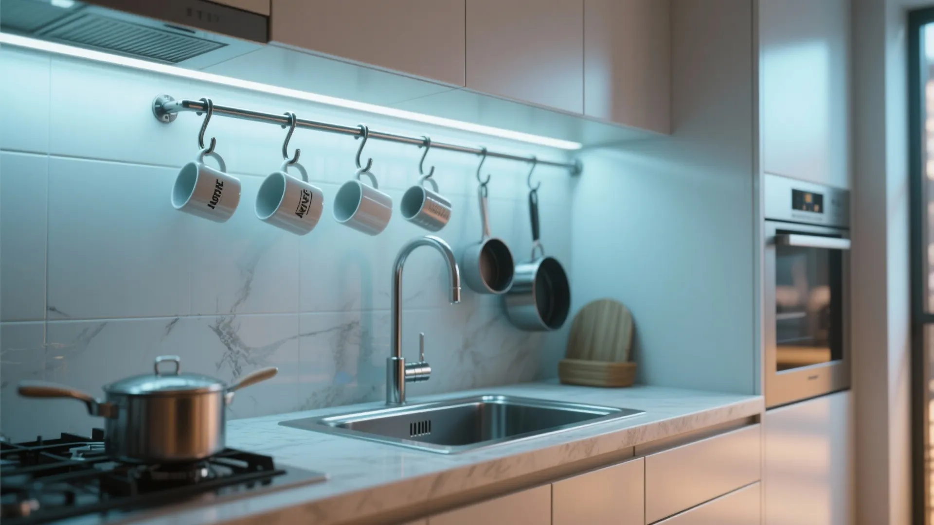 2. Hanging Rail with Hooks