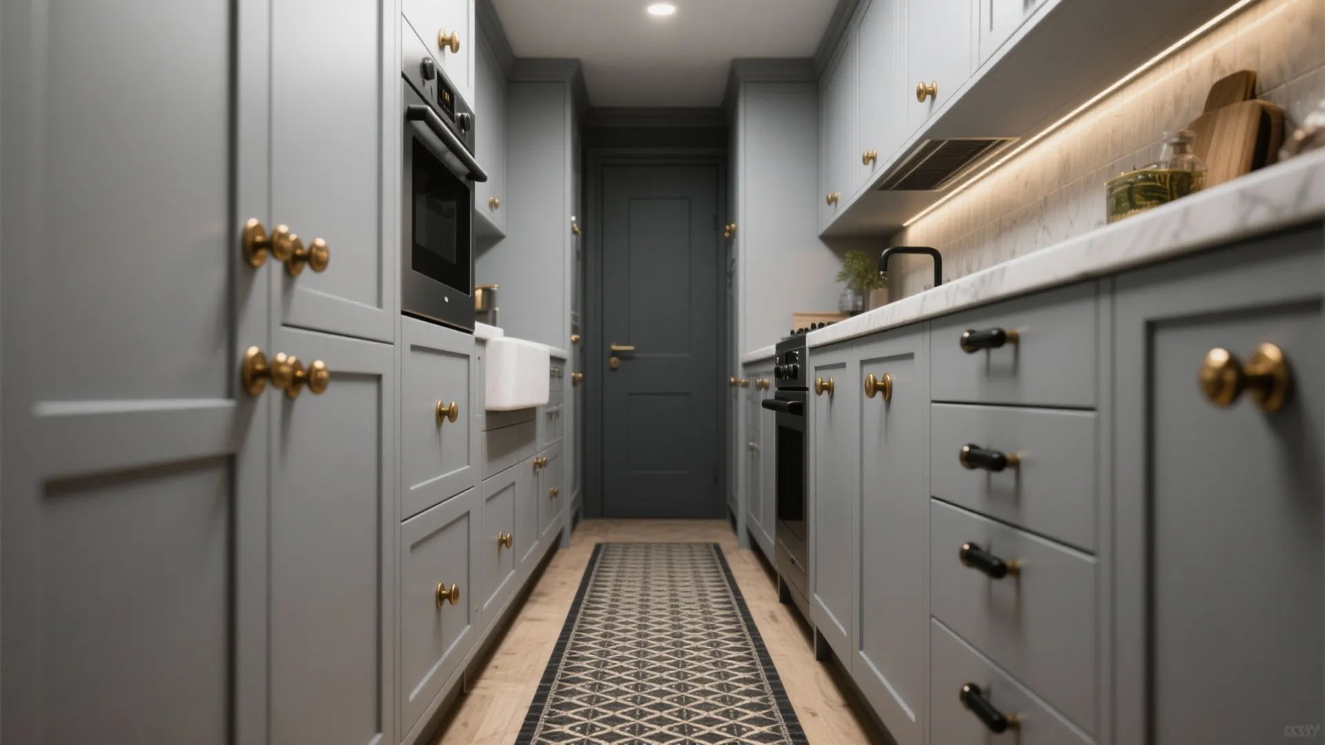 2. High-Contrast Hardware and Accents