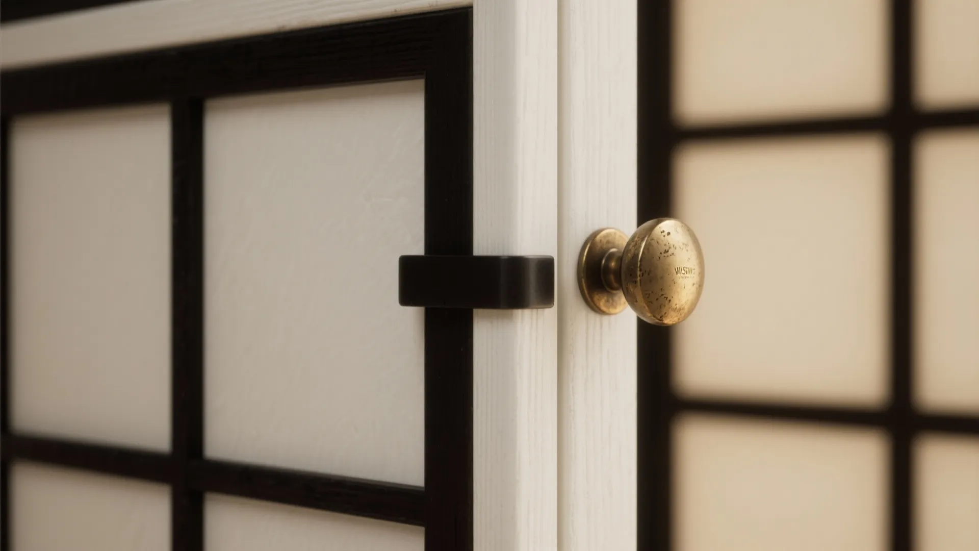 4. Accent with black hardware or brass pulls