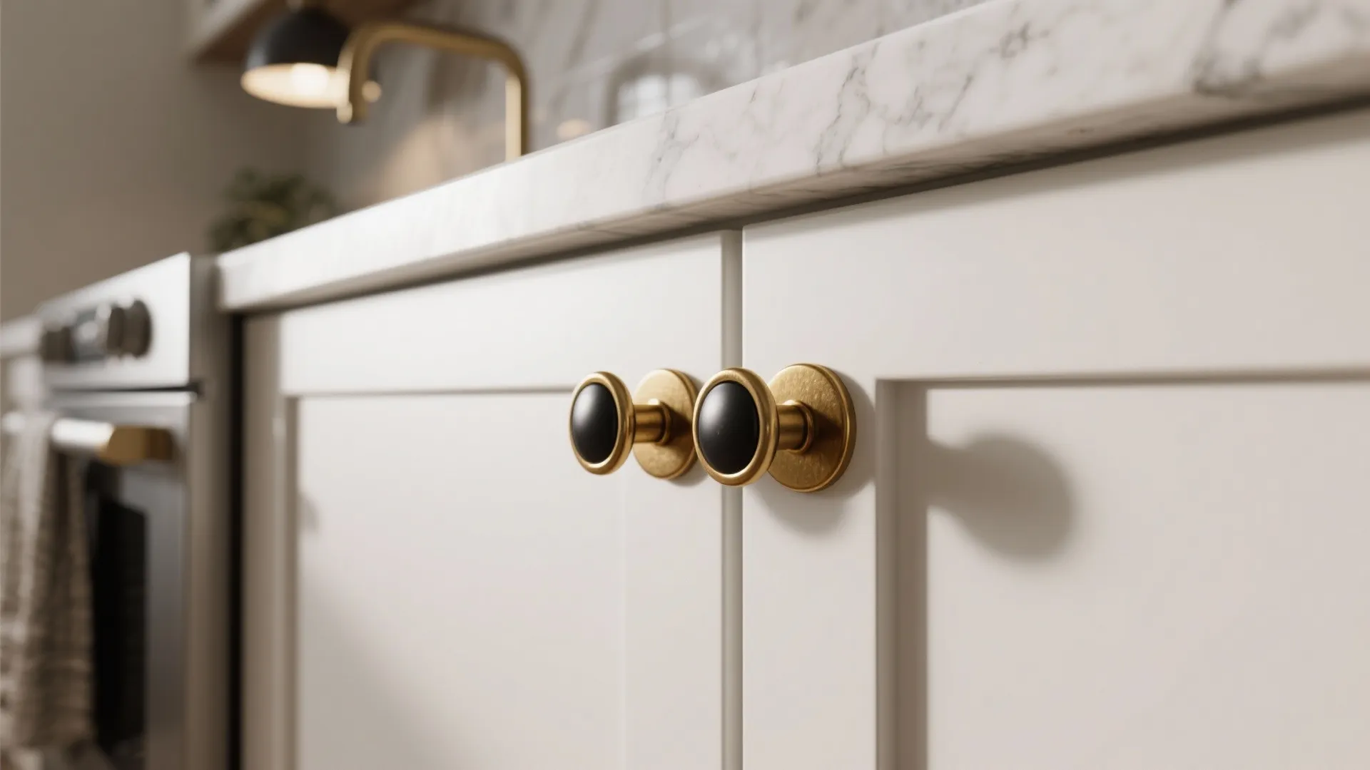 2. Use subtle contrast with hardware and accents