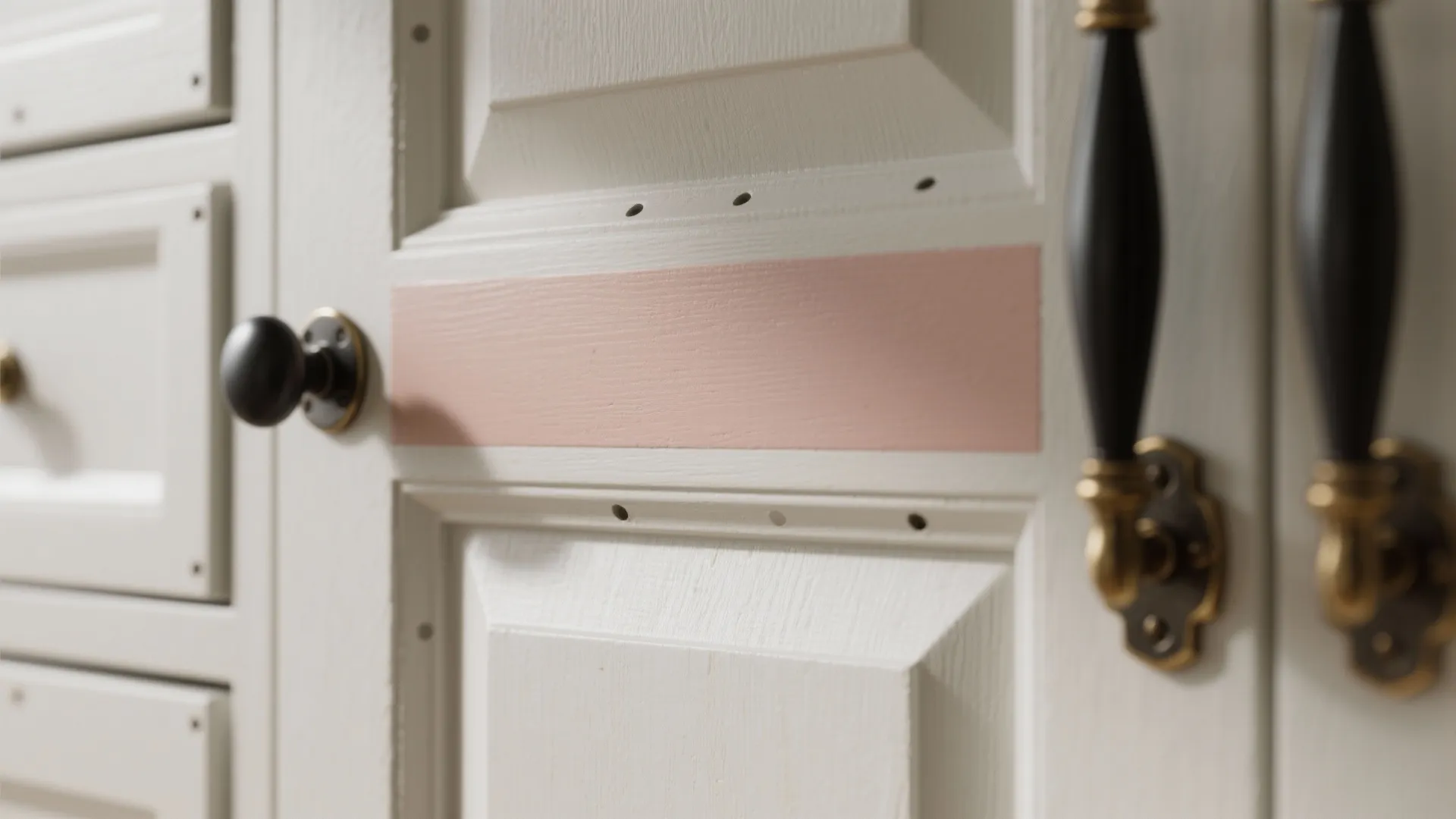 4: High-contrast hardware and painted insets