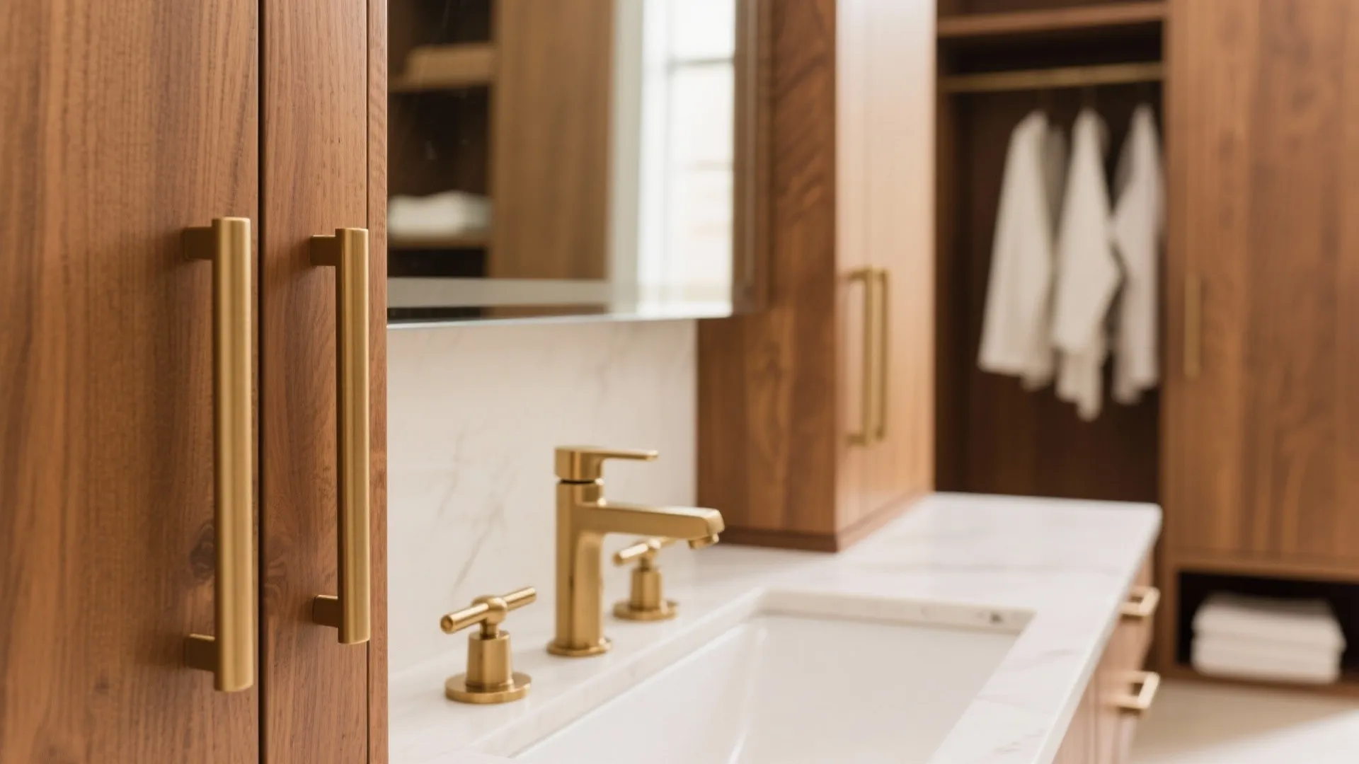 9. Consistent Hardware Finishes