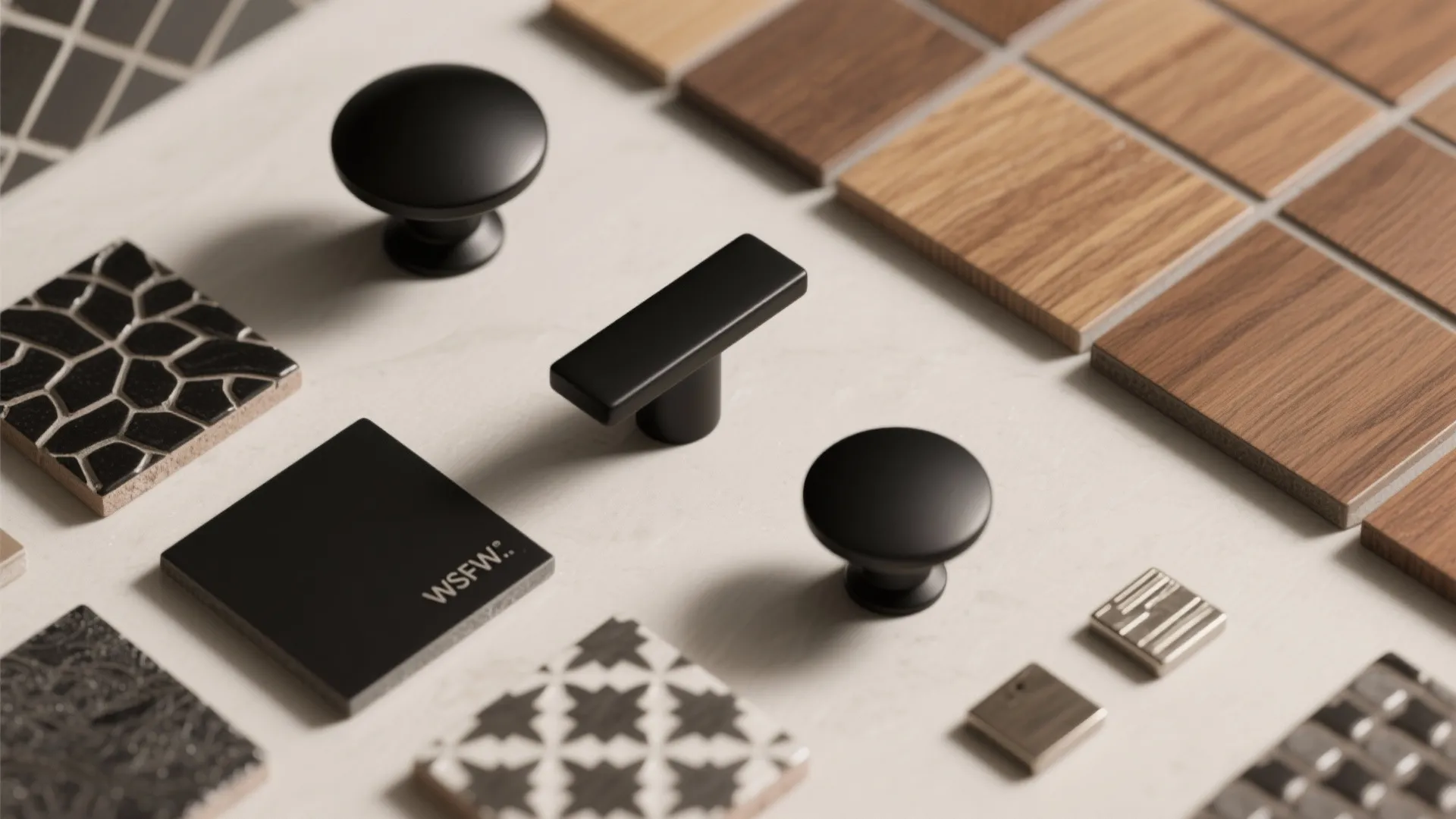 5. Contrast with bold hardware and backsplashes