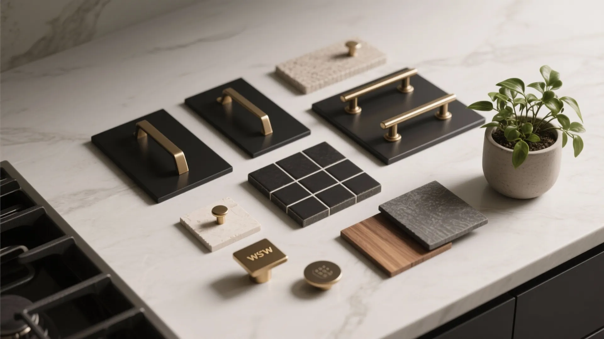 5. Add small accents — think bold hardware and greenery