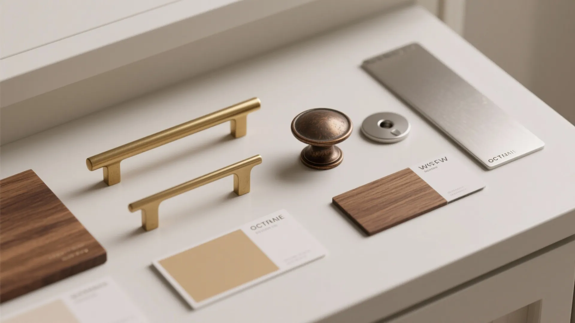 5. Match hardware tone to oak warmth