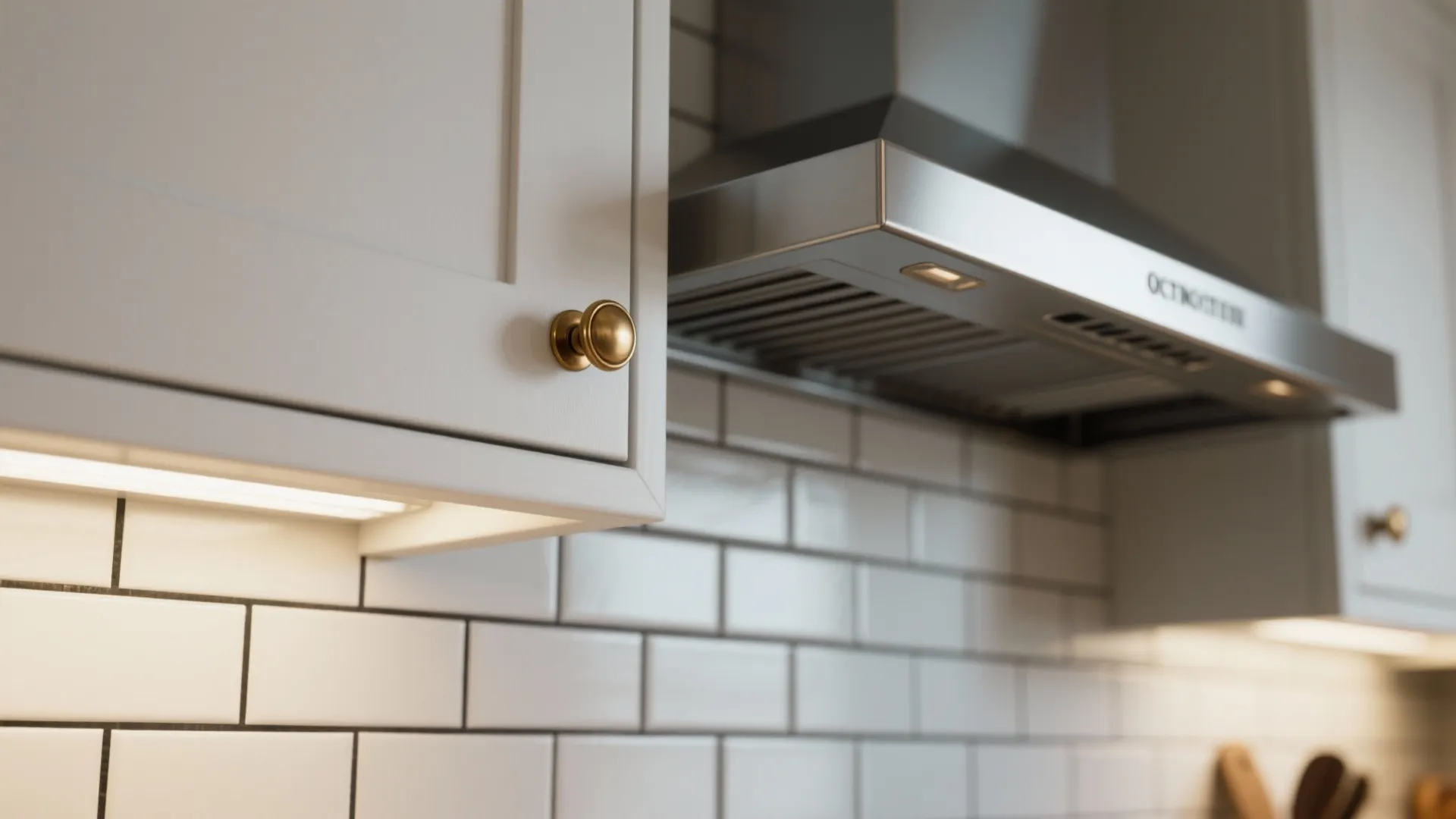 3. Add subtle contrast with hardware and grout