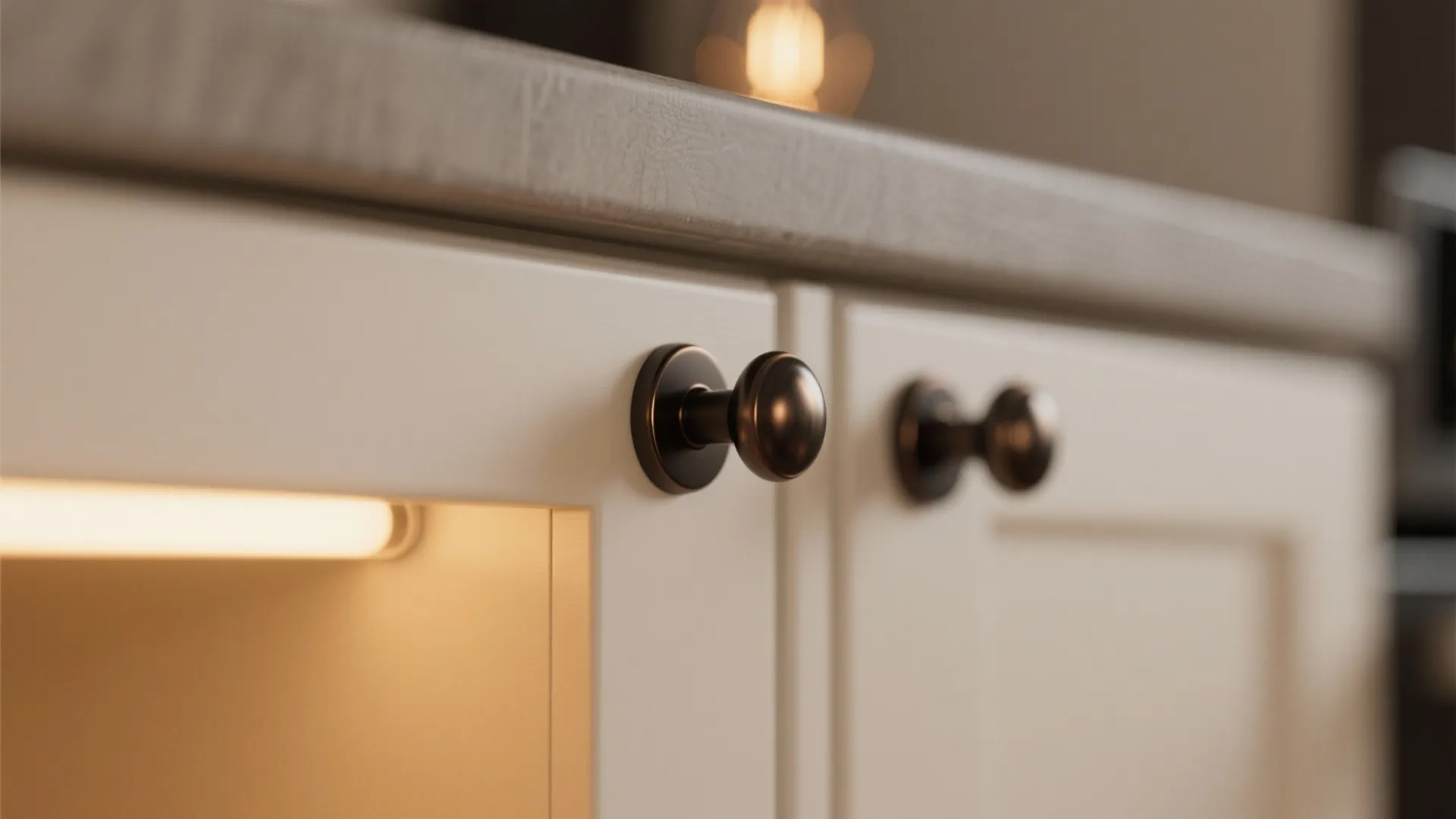 5. High-Contrast Hardware & Lighting