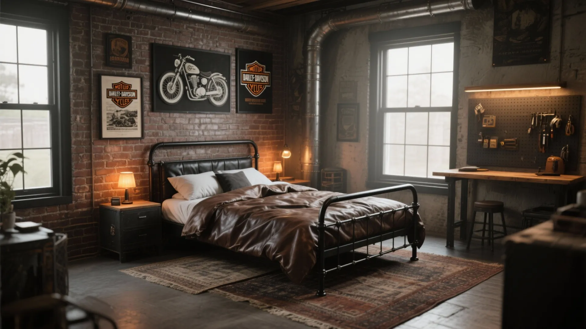 Harley Bedroom Ideas: 5 Bold Designs: Motor-inspired bedroom ideas blending grit, comfort, and smart small-space tricks