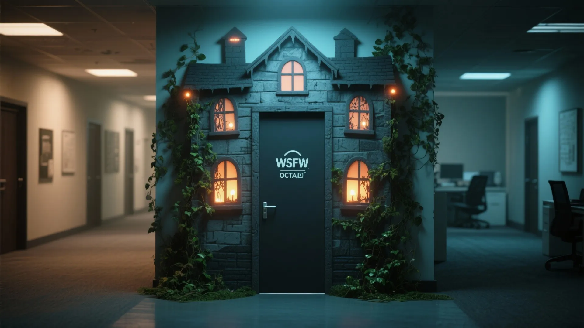 2. Haunted House Facade