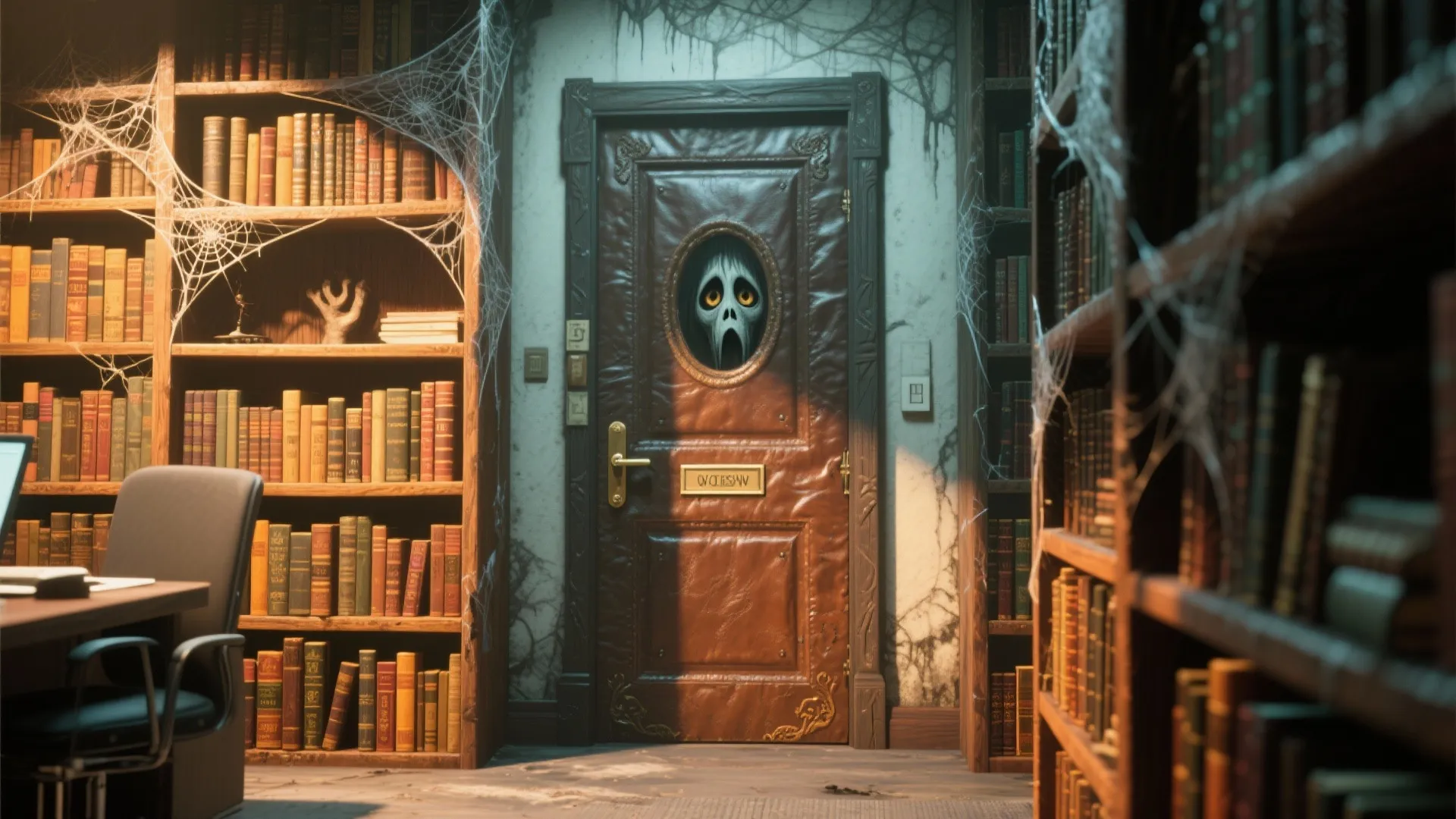 1. Haunted Library Theme