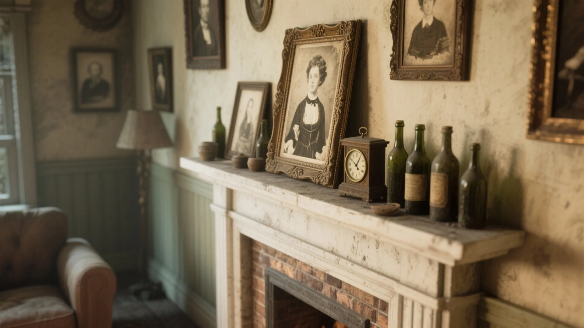 2. Mini Haunted Mantel or Shelf Vignette