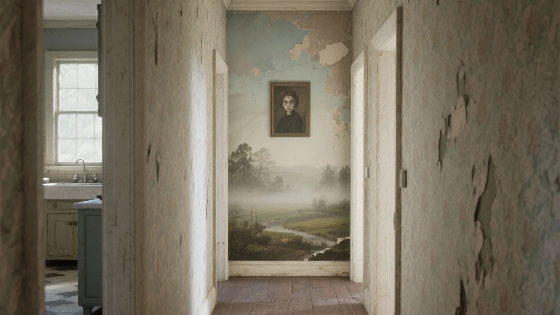 5. Painted scenes and murals that tell a story