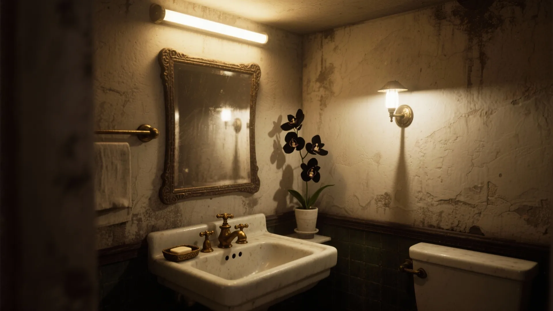 Horror Bathroom Decor: 5 Spooky Ideas: Five small-space horror bathroom decor ideas from a designer who’s turned tiny baths into cinematic scares