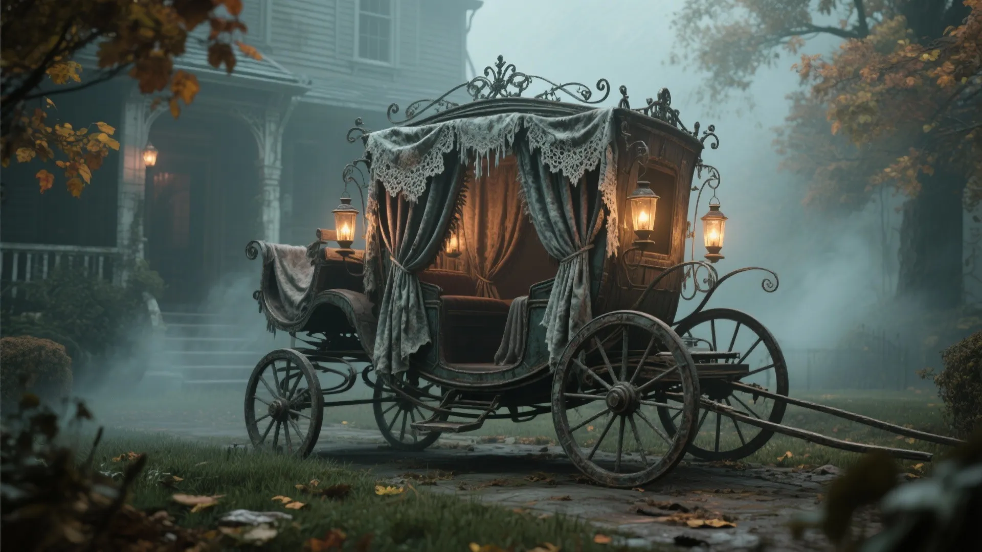 1. Haunted Victorian Carriage