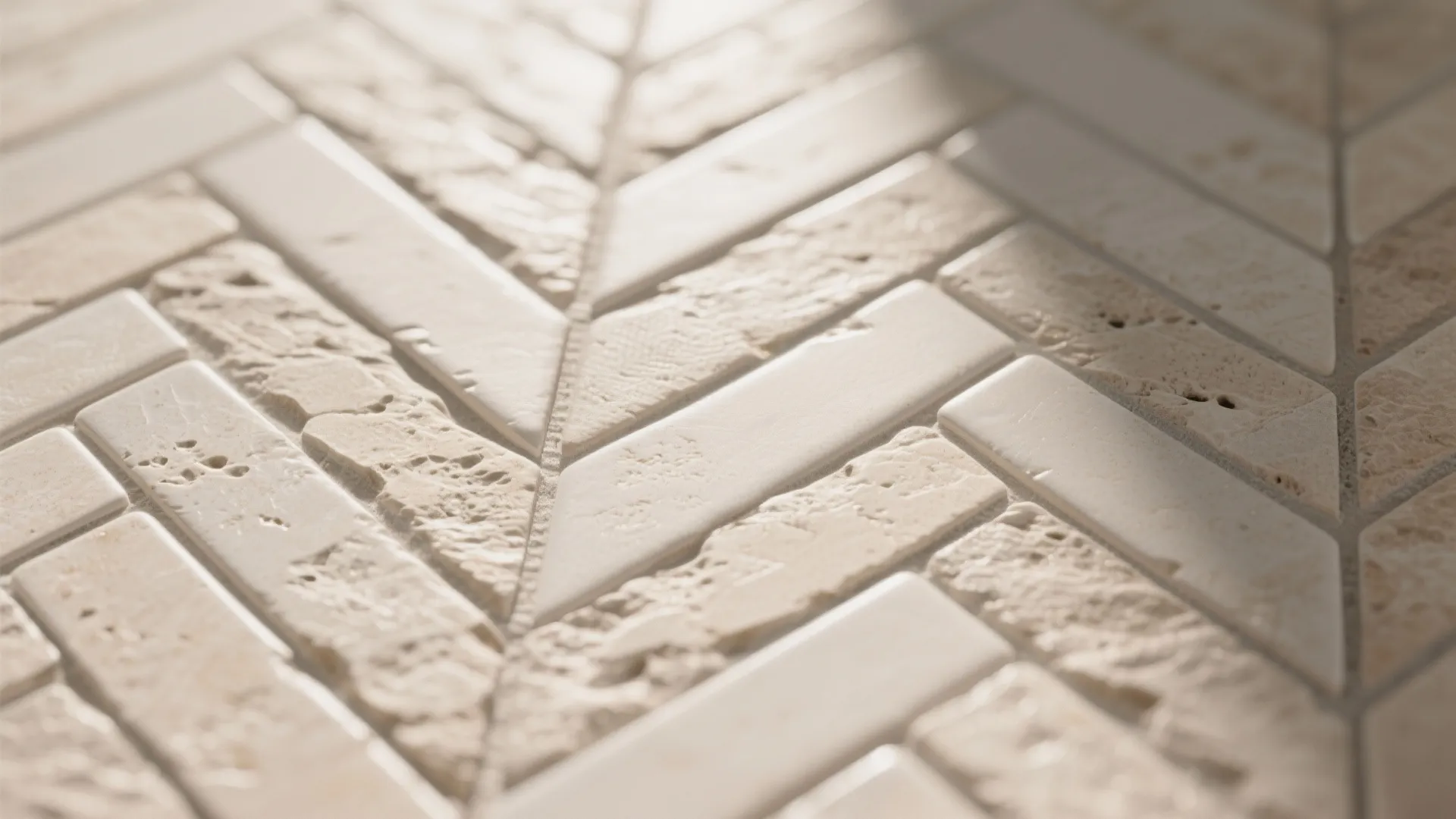 Herringbone pattern for a dynamic, welcoming walk