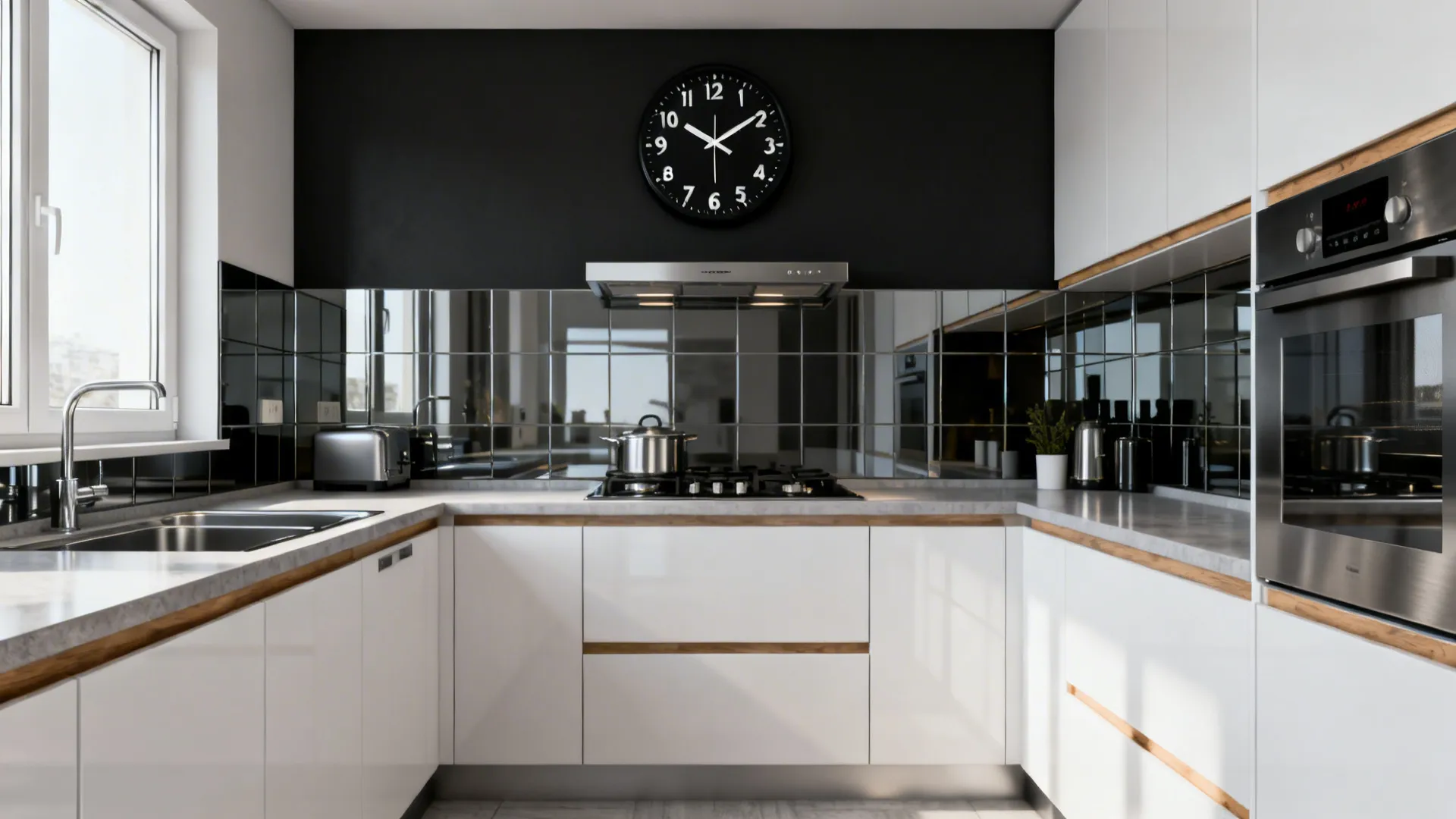 5 Kitchen Clock Design Ideas (HD Inspiration): Small kitchens, big ideas: my 5 expert-approved clock design moves for style and function