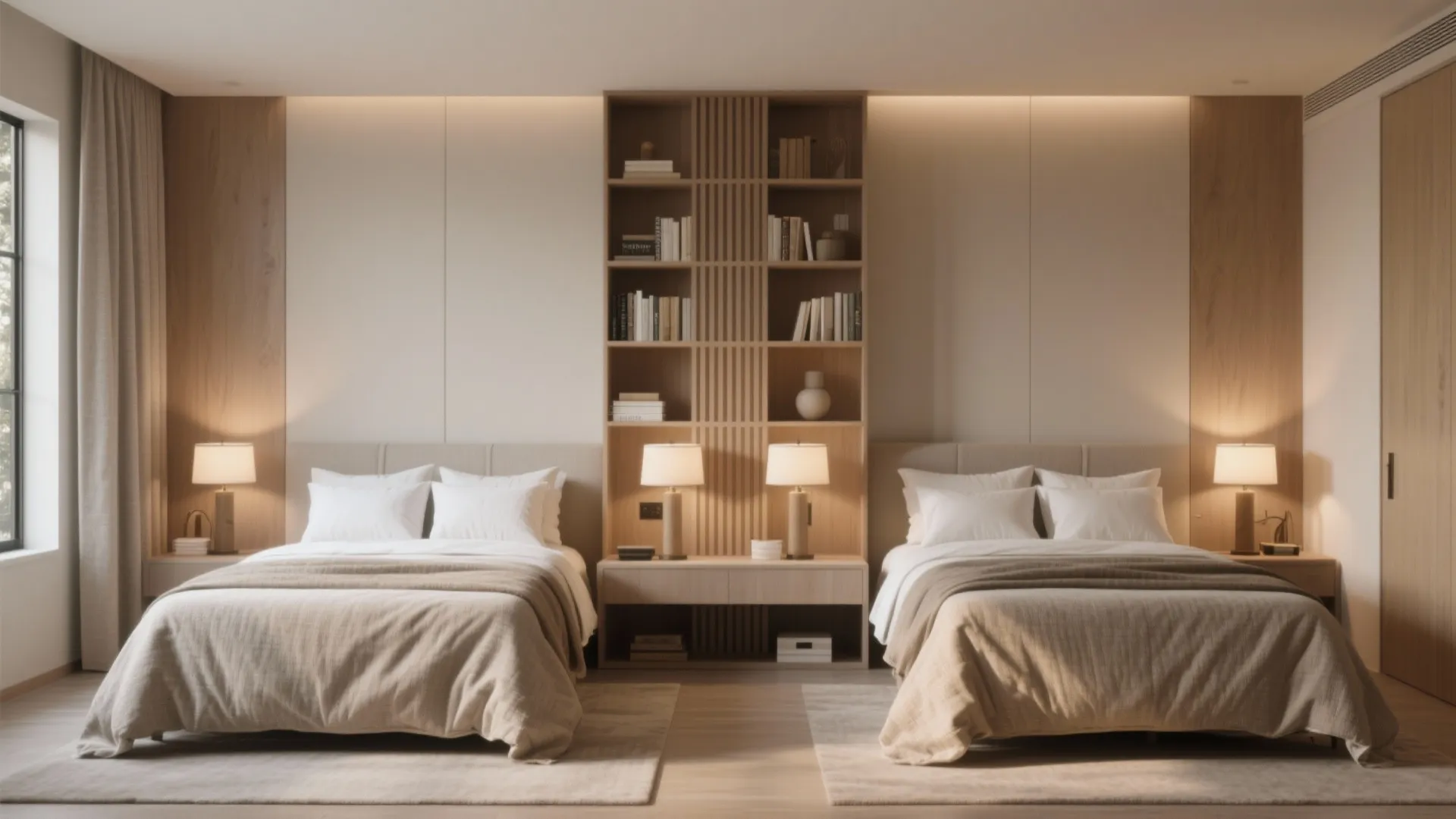 Layout Idea 5: Head-to-head with a central console for privacy