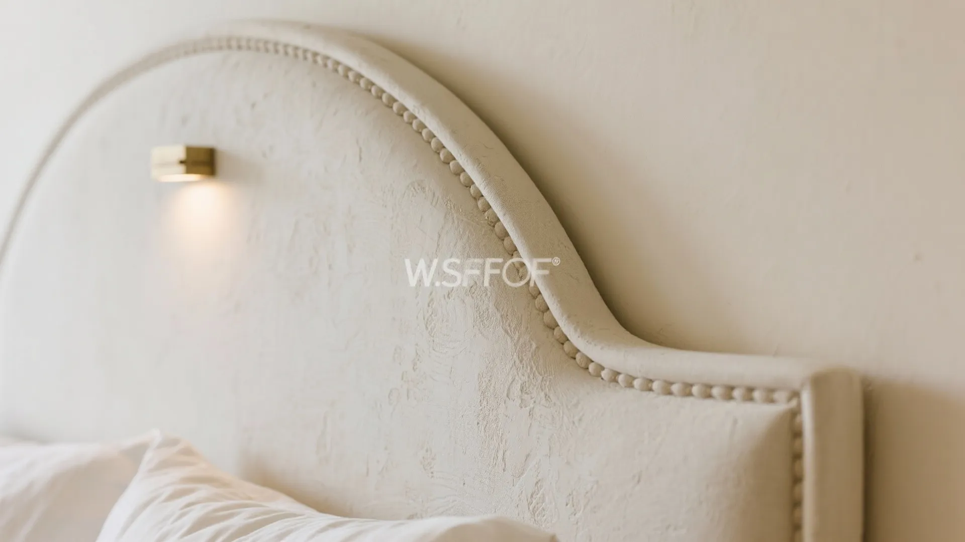 Arched Headboard Walls with Integrated Lighting