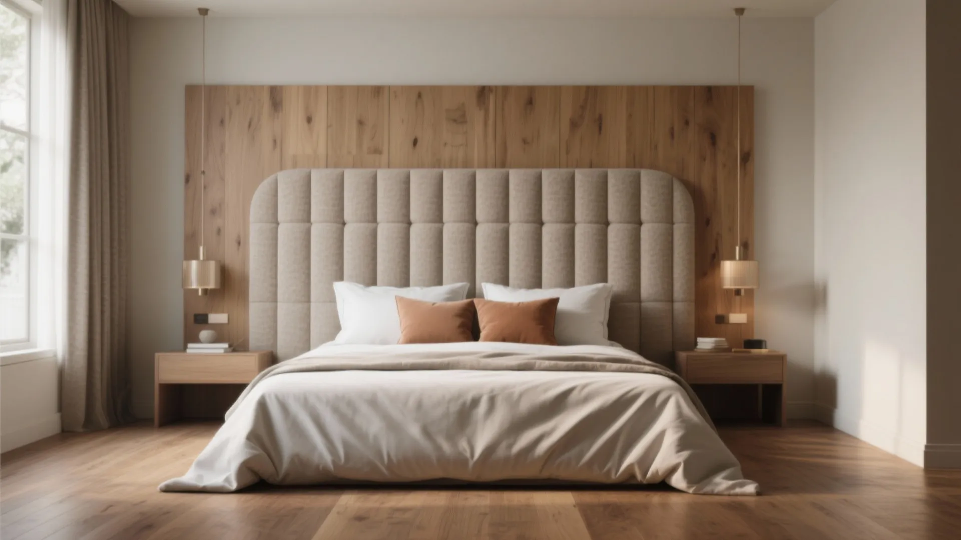 2. Headboard as art: make the bed the focal point