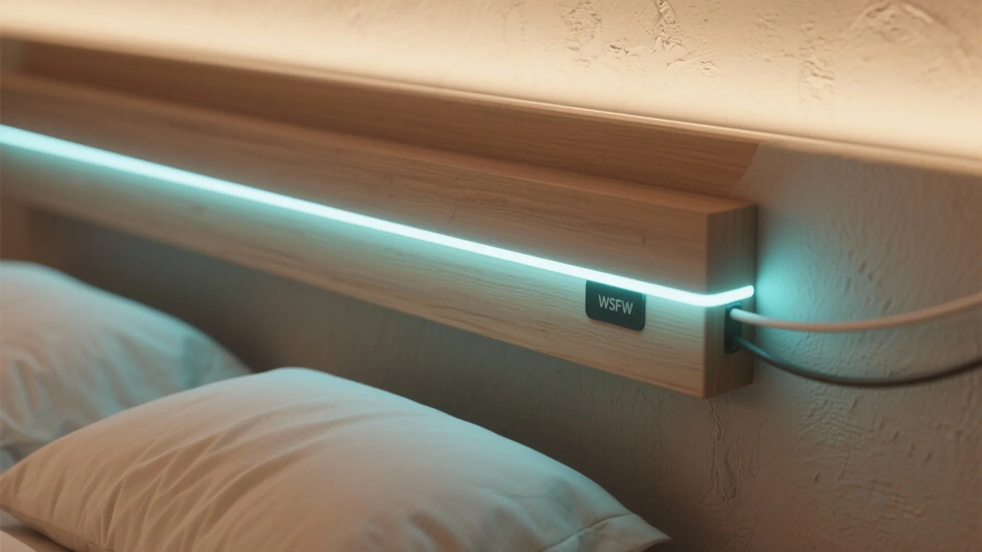 1. Backlit Headboard Accent