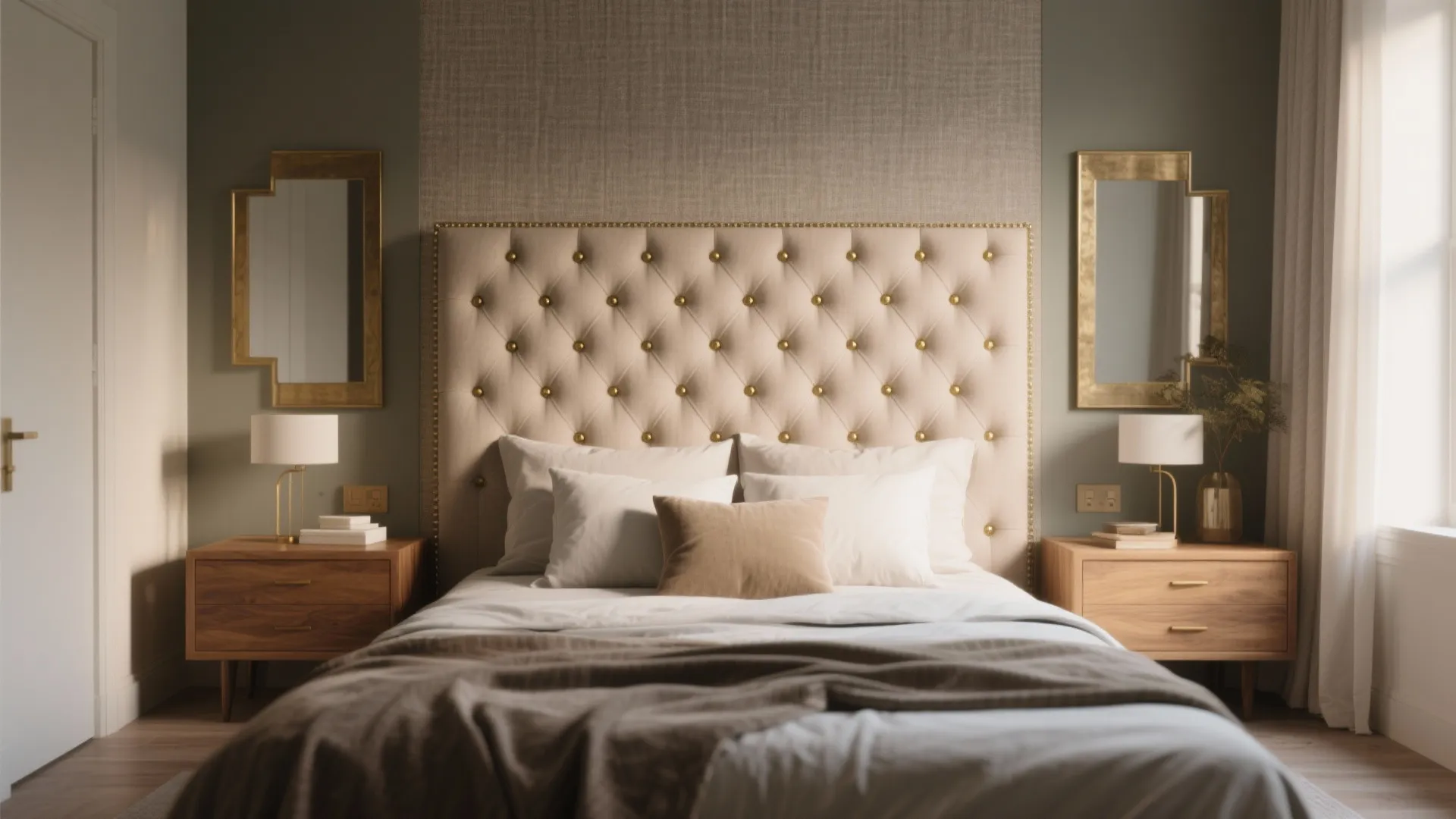 4. Statement Headboard and Framing