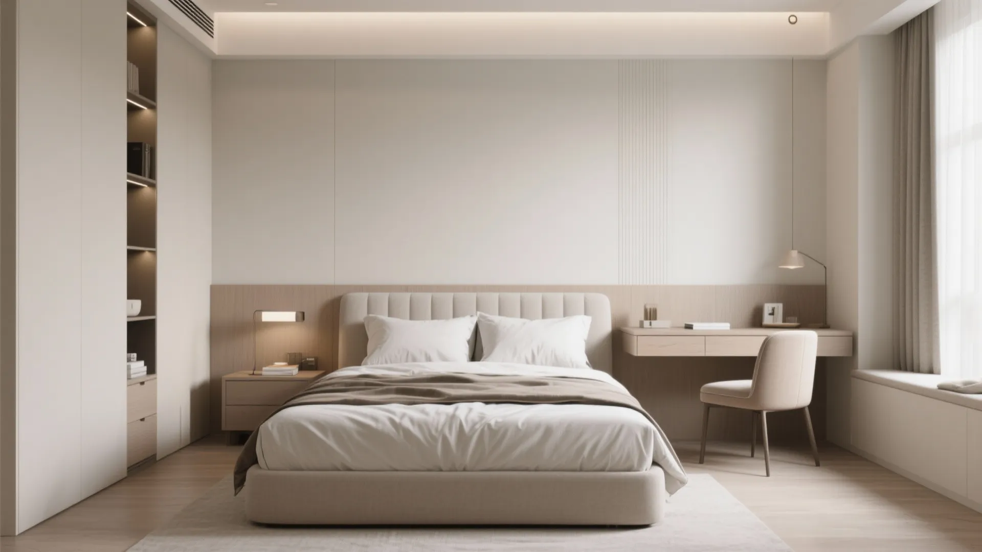 8. Headboard-Backed Desk