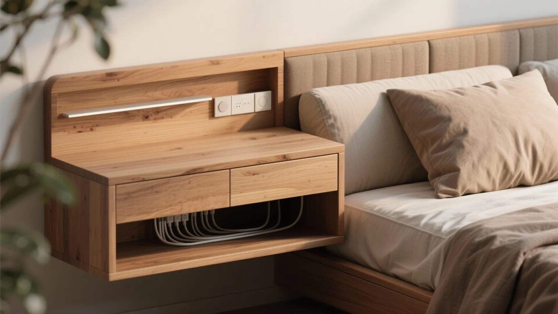 8. Headboard with a Twist