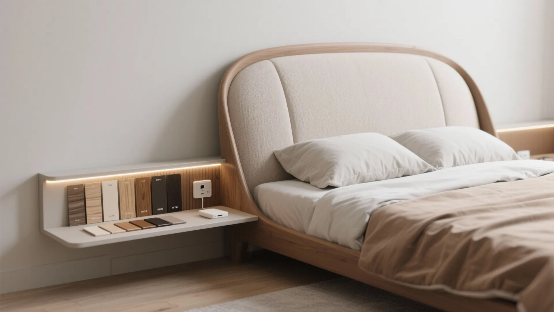 5. Multi-functional sleigh with integrated headboard features
