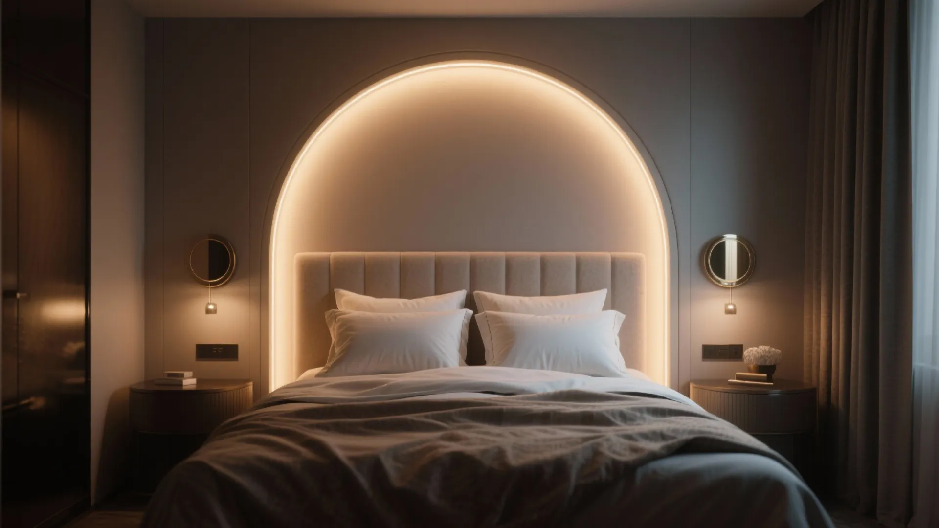 5. Frame a headboard for a boutique-hotel vibe