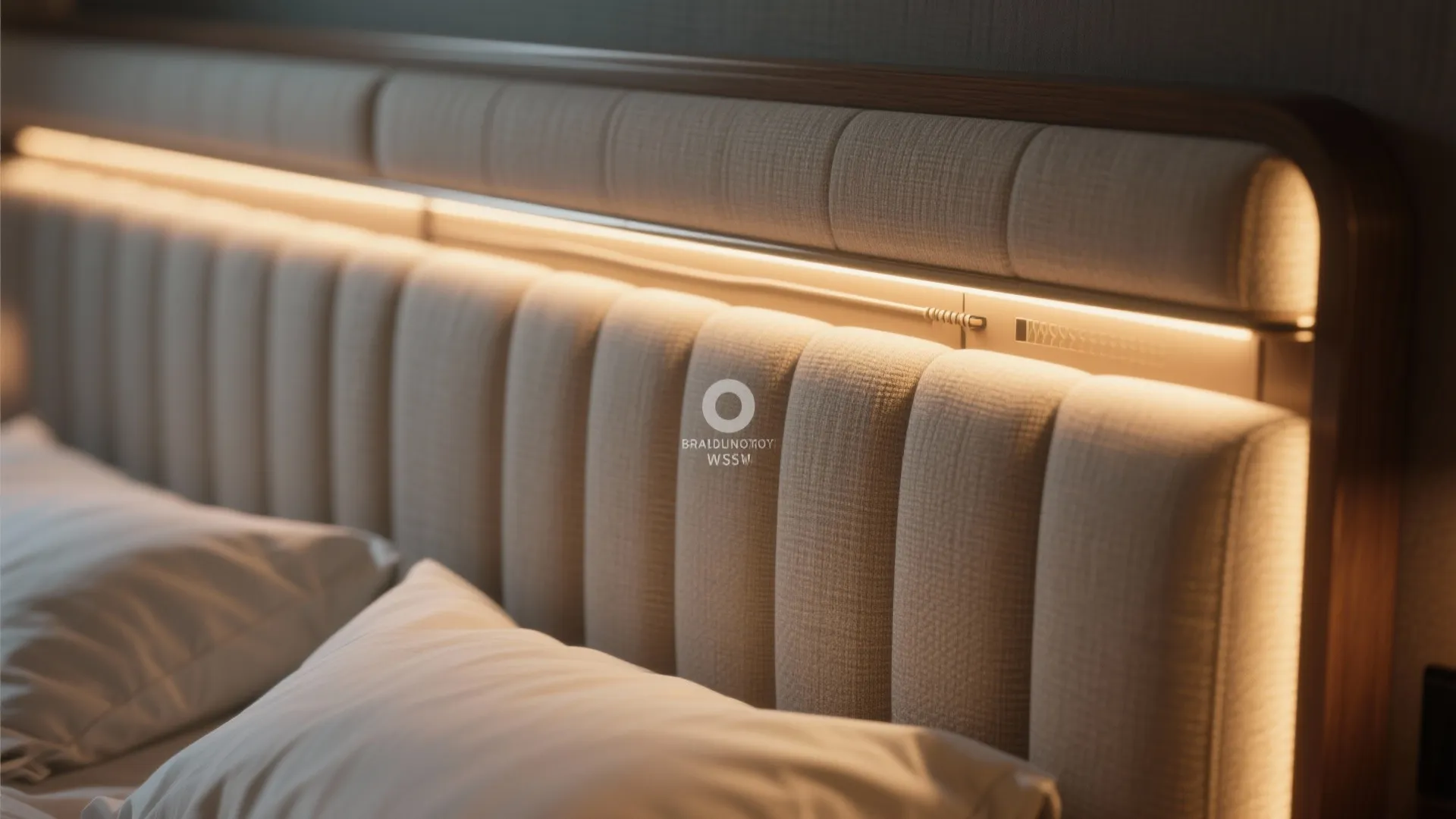 2. Integrated headboard lighting