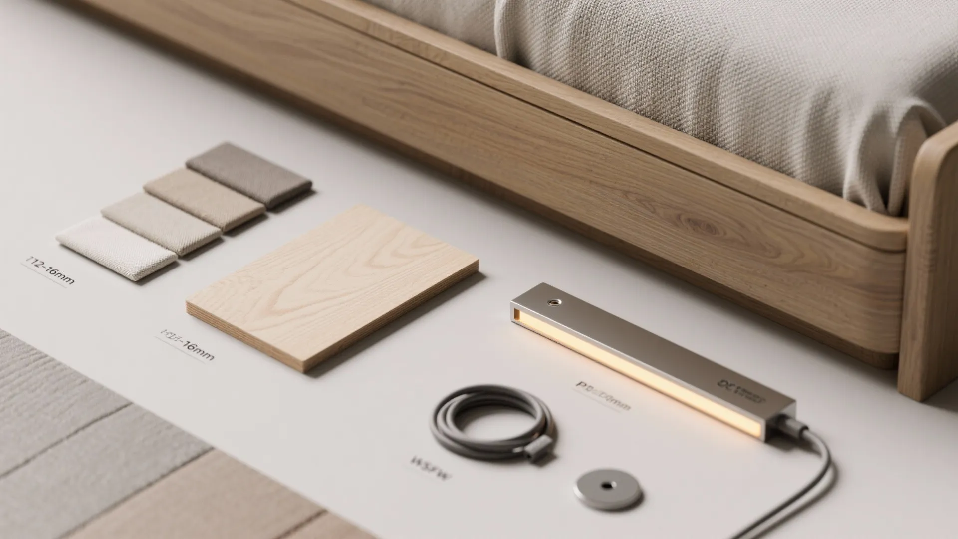 Integrated Headboard With Narrow Night Ledges