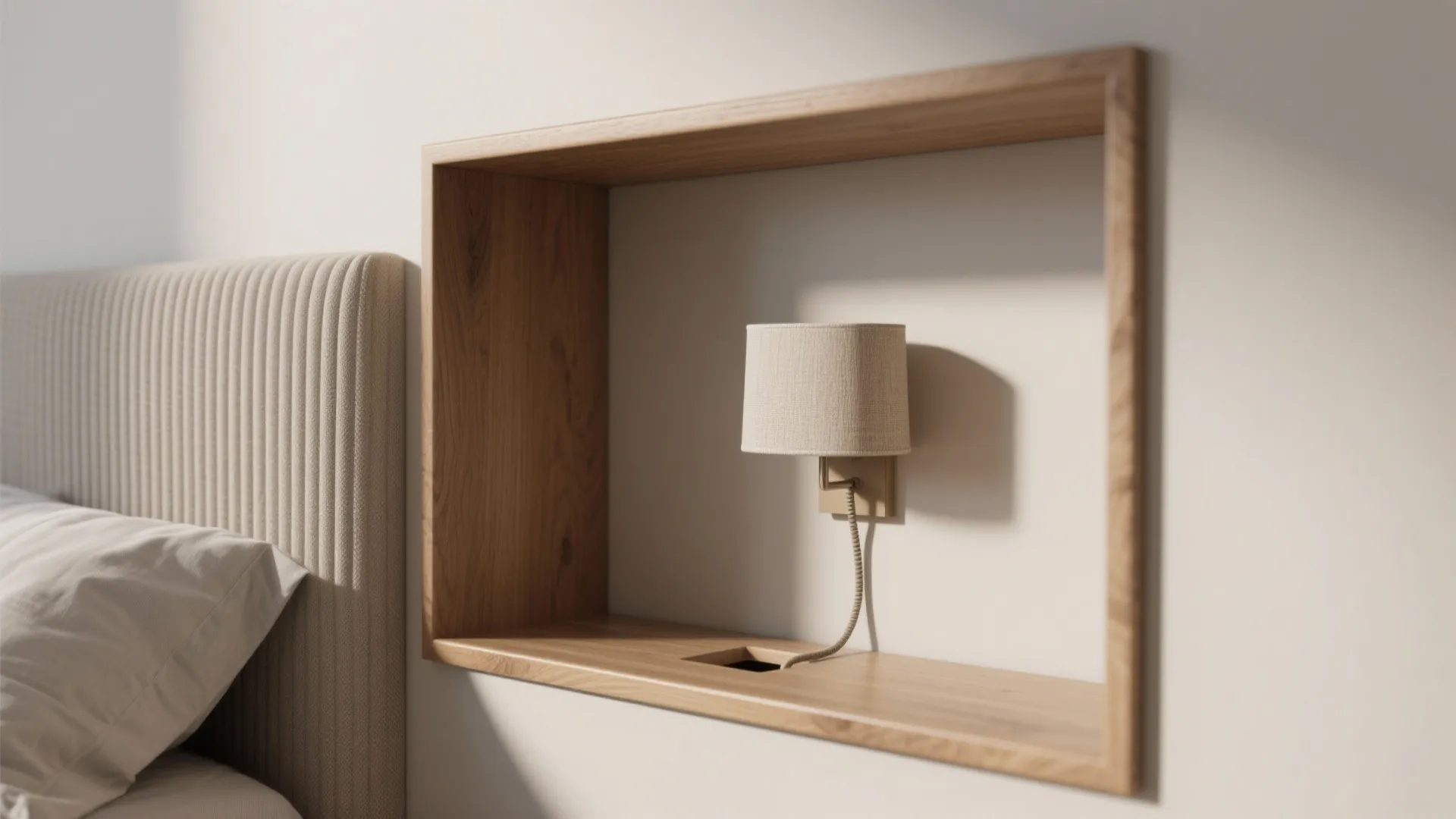 1) Build a storage headboard wall