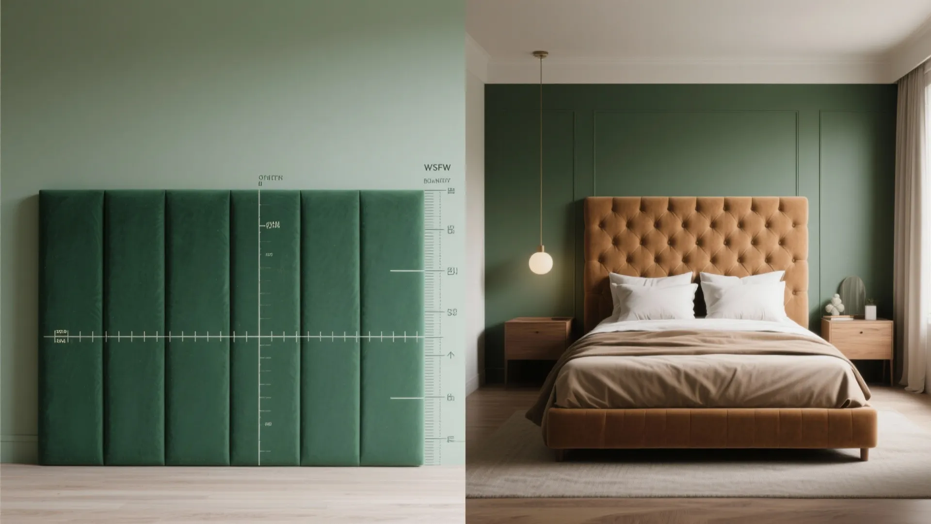 Inspiration 3: A Statement Headboard as the Main Artwork