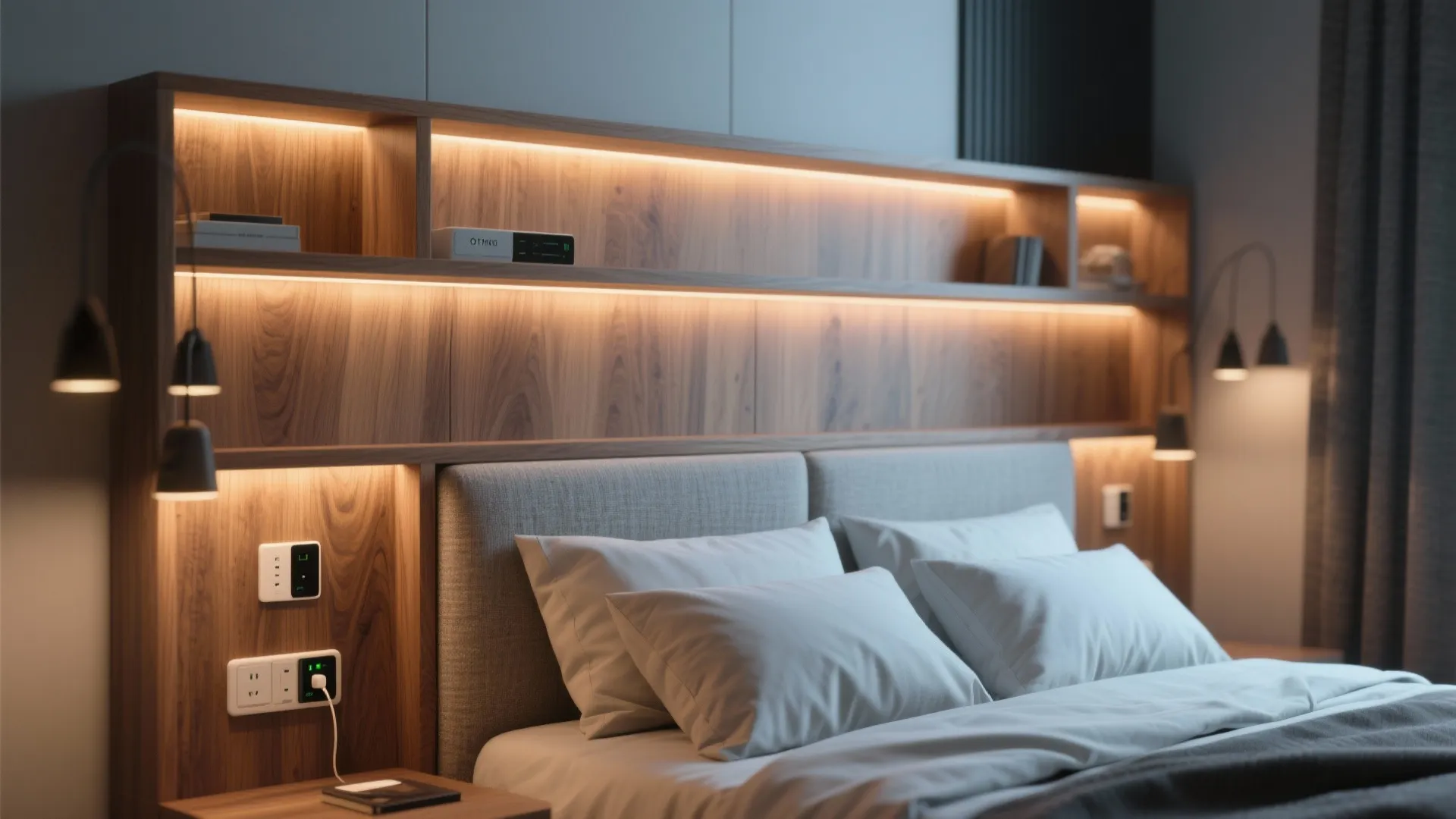 7. Multipurpose Headboard Wall