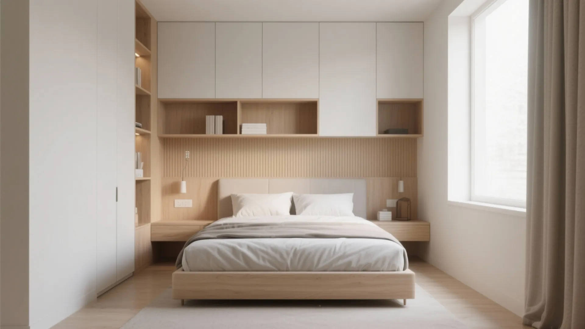 9. Built-In Headboard with Storage