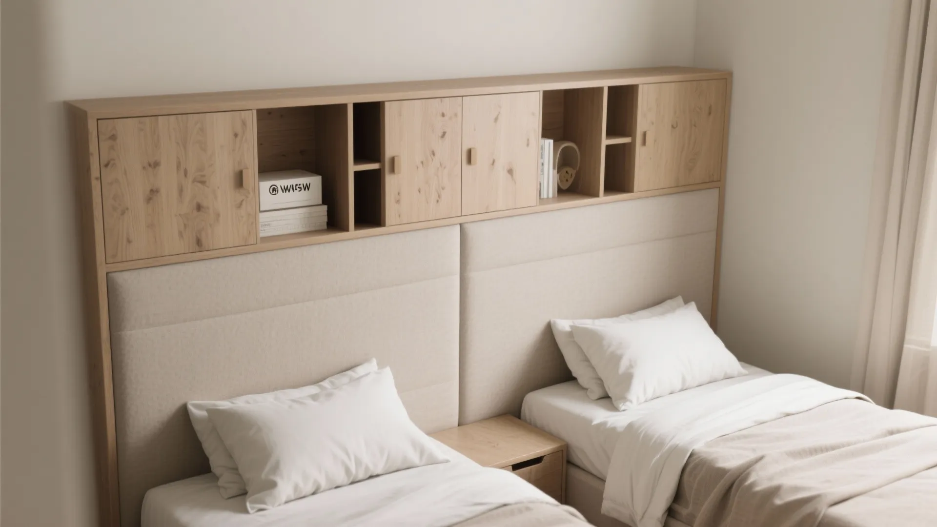 2. Built-In Headboard Storage