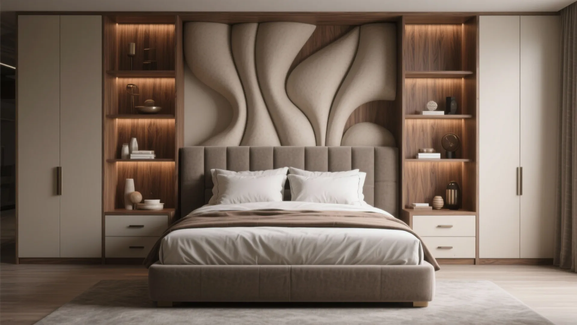 2. Choose multifunctional headboards and under-bed storage