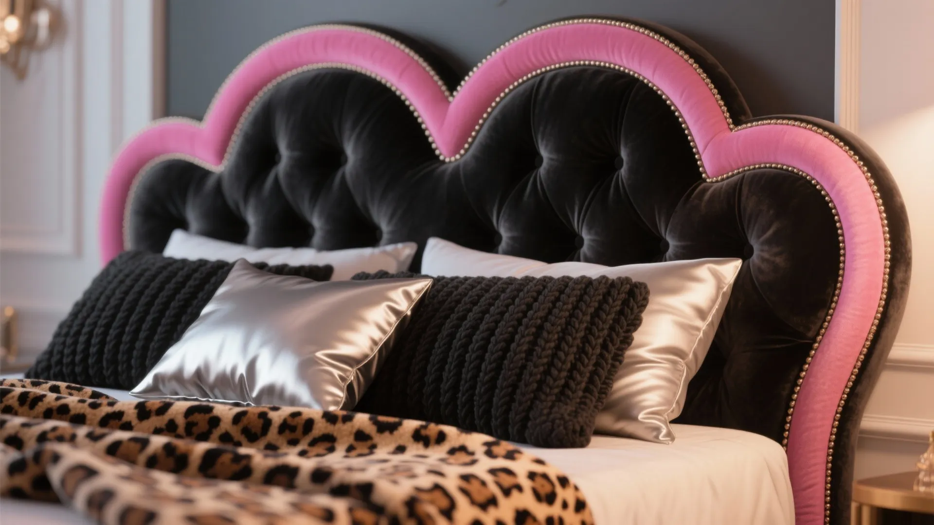 Idea 5: Statement Headboard and Layered Textiles