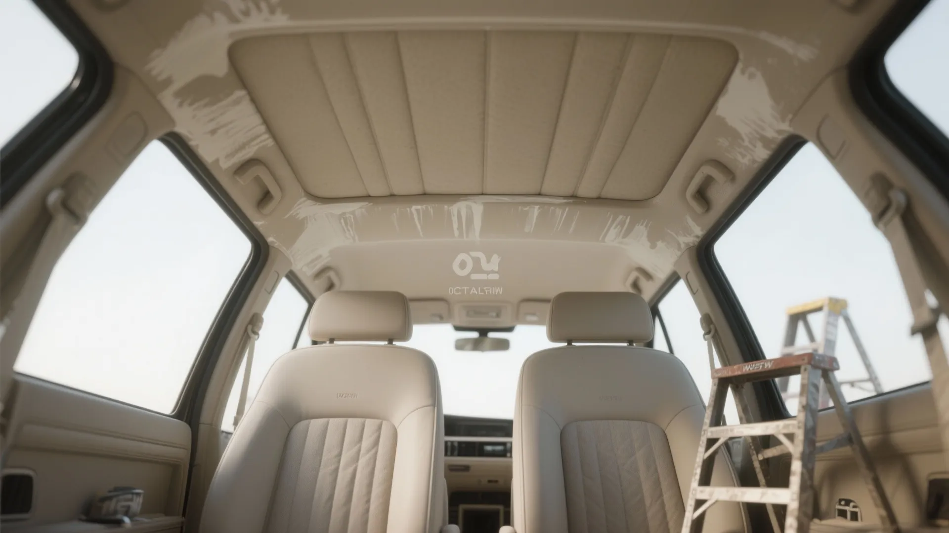 4. Headliner and Door Cards — Fabric-Friendly Sprays