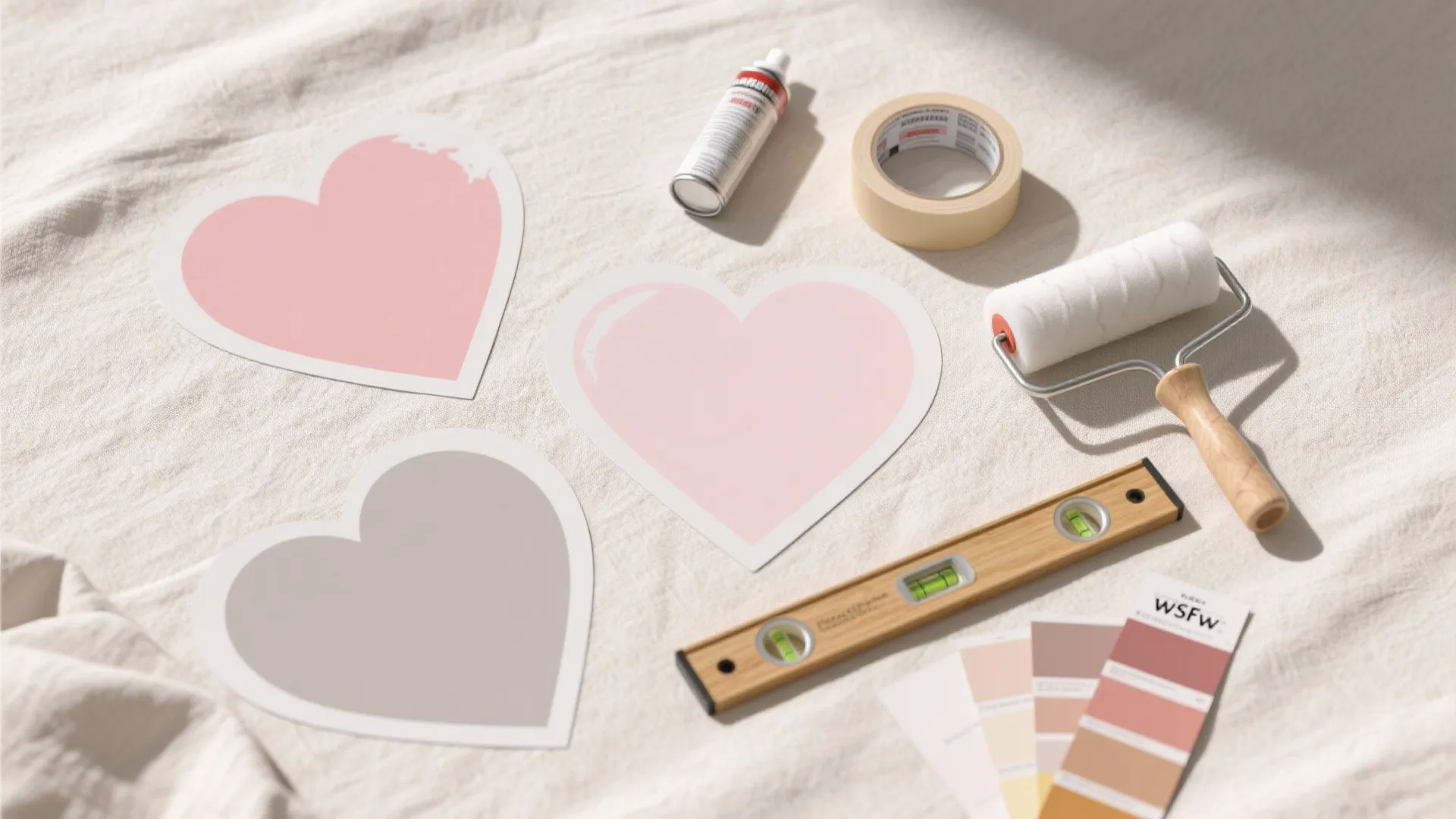 Removable Heart Decals and Stencil Patterns