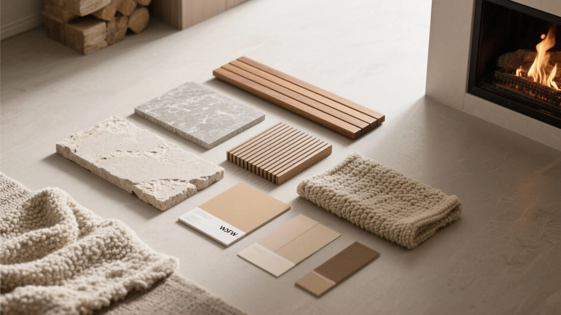 Texture-Forward Warmth: Wood, Stone, and Soft Layers