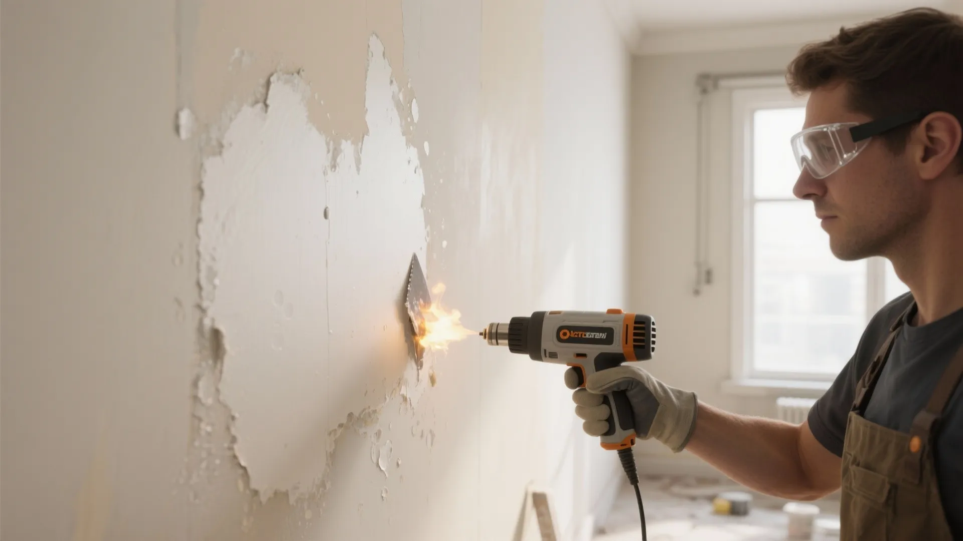 2. Heat gun method — fast, controlled removal