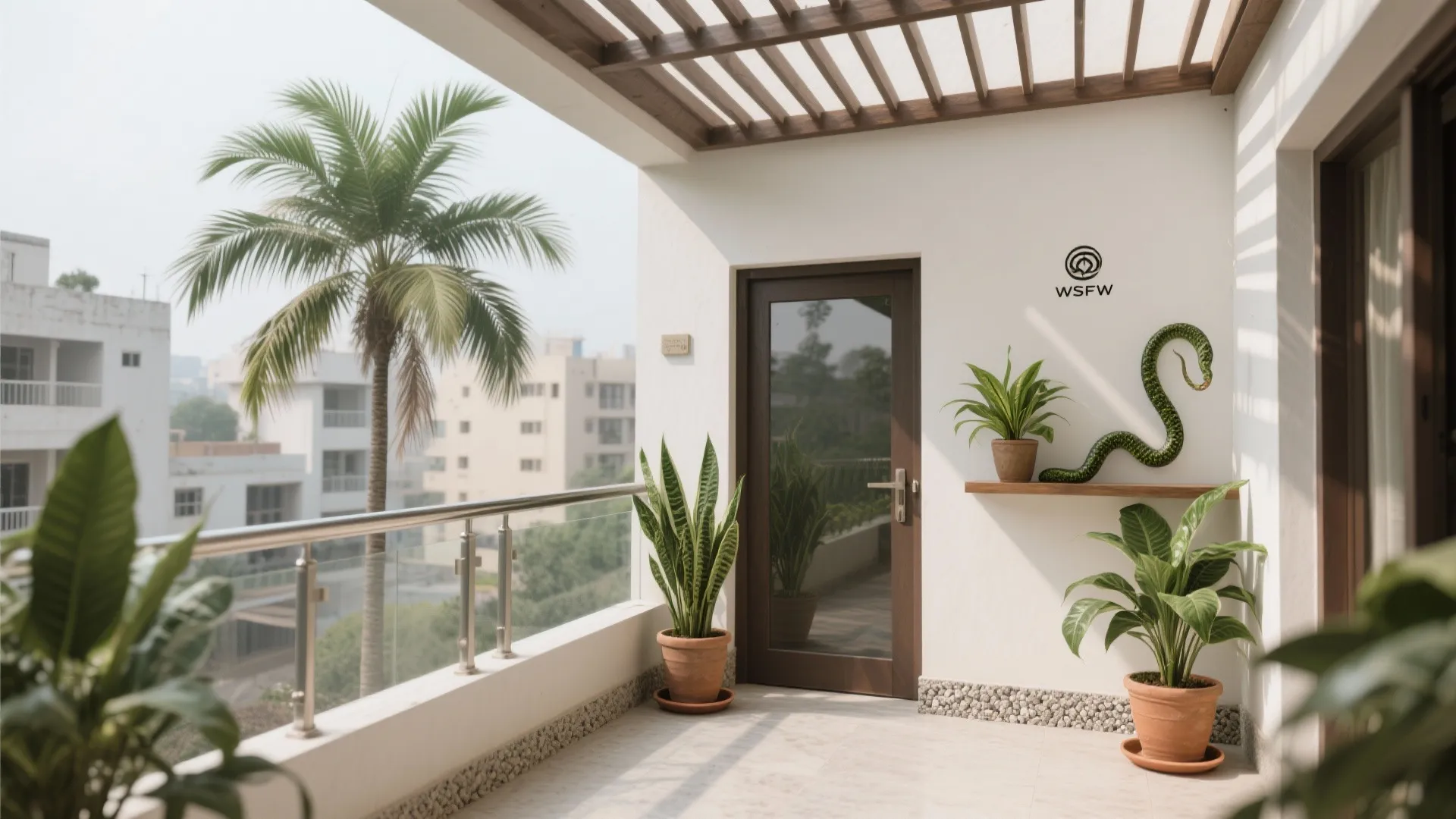 Heat-Proof Greens: Areca Palm, Snake Plant, and ZZ